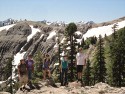 Snow Team at Pacific Crest trail near Donner